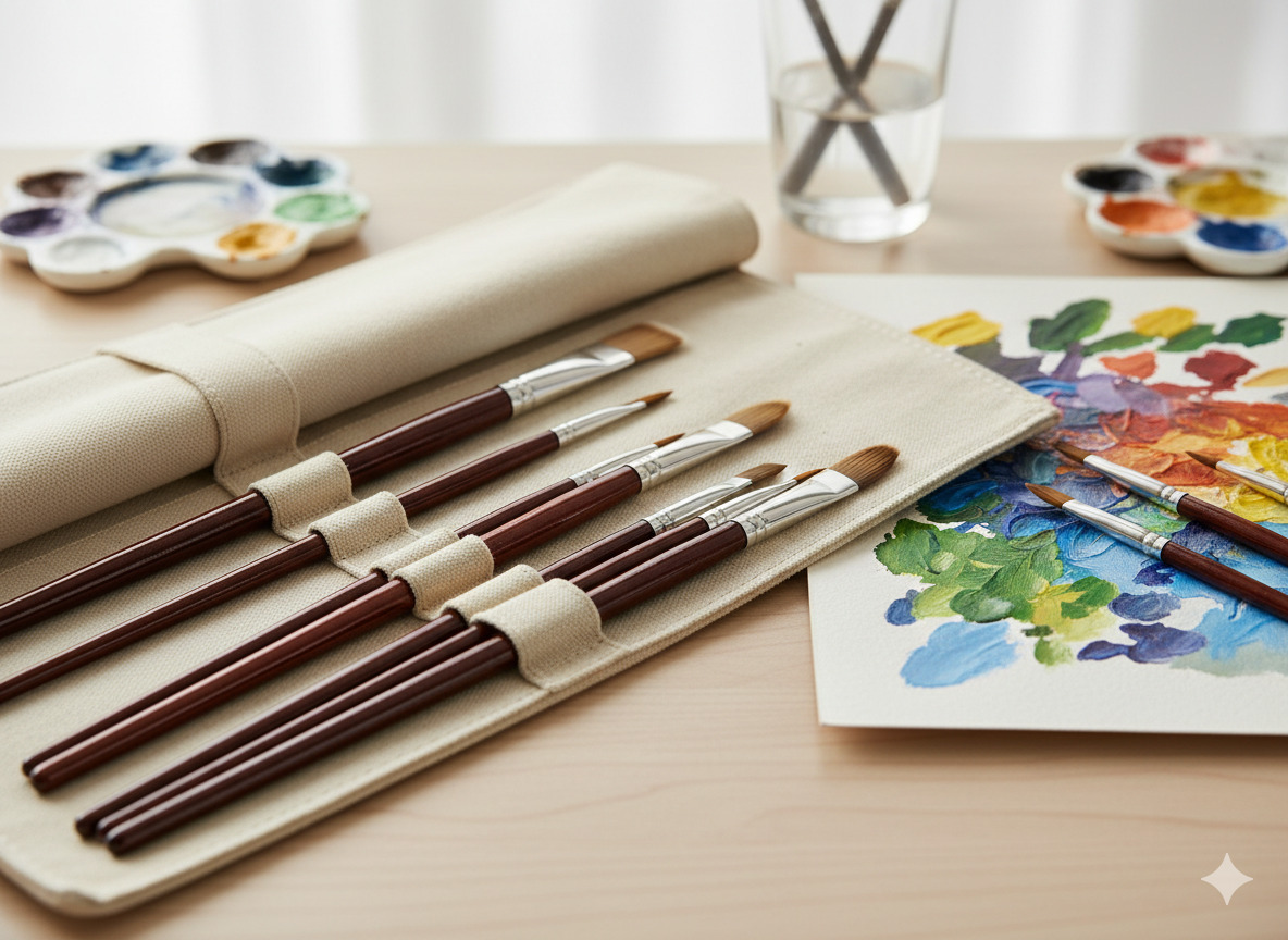 Set de pinceles sintéticos